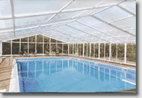 All aluminium frame swimming pool enclosures.